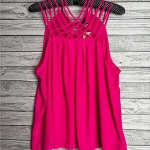 Torrid Pink Strappy Sleeveless Top
